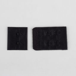 Цена за 2 шт. Застёжка для бюстгальтера, 3 ряда 2 крючка, 3,3 2,8 см, 3,3 5 см, 10 шт, цвет чёрный - Арт узор фото 2