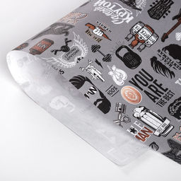 Цена за 10 шт. Бумага упаковочная крафтовая Для него, атрибуты, 50?70 см