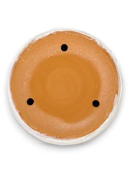 Горшок цветочный с поддоном 2,6 л, d18/h16 см белый керамика, "Венера" (М)