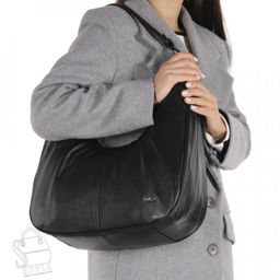 Сумка женская кожаная 99516 black Velina Fabbiano-Safena в Новосибирске