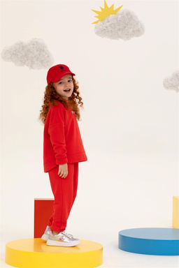 U. S. Polo Assn Детский красный базовый свитшот с круглым вырезом - U.s. polo assn фото 7