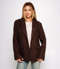 Пиджак #КТ55757, шоколадный