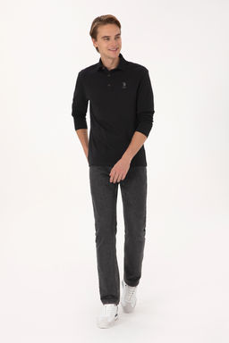 Erkek Siyah Basic Sweatshirt - U.s. polo assn фото 11