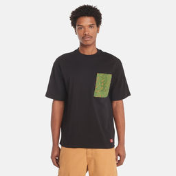 Футболка Timberland T-Shirt Embroidered Pocket Regular черная фото 4