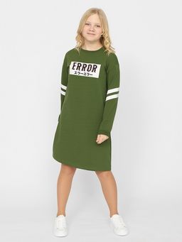 CRB wear/CWJG 63301-34-335 Платье для девочки,оливковый/Ex.Cherubino