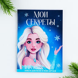 Подарочный набор новогодний, блокнот-раскраска, трафарет, наклейки и восковые мелки «Волшебный набор»