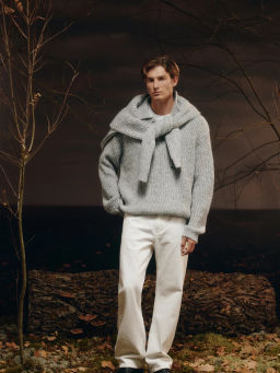 Джемпер с воротником с добавлением шерсти / Zarina