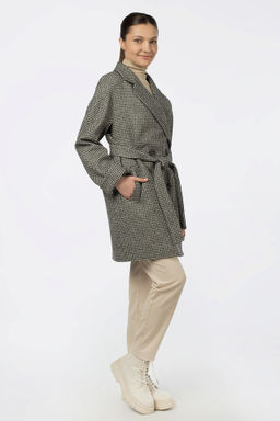 Пальто женское демисезонное (пояс) - El podio фото 2