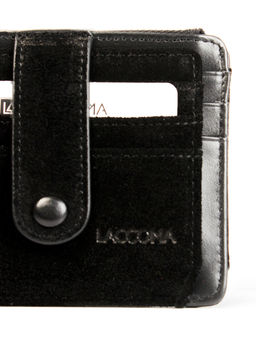 LACCOMA кредитница LA-6525-Z-черный натуральная замша  фото 3