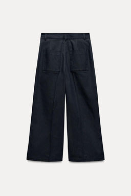 HIGH-WAIST CULOTTE TROUSERS - Zara фото 7
