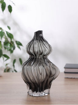 Ваза «Одри», d=2.5 см, 26×12.5 см, стекло, чёрная