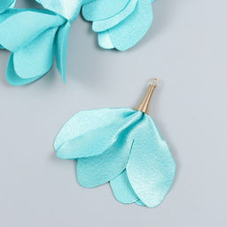 Декор для творчества текстиль Бутон, воды, набор 6 шт., 6 см