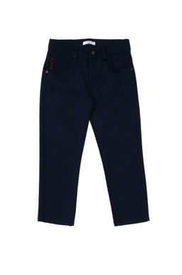 Темно-синие брюки из плотной ткани для мальчика Неожиданная скидка в корзине - U.s. polo assn фото 2