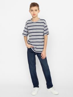 CRB wear/CSJB 63420-11-355 Футболка для мальчика,светло-серый меланж/Ex.Cherubino  фото 3