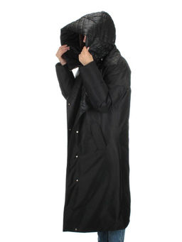 EAC327 BLACK Пальто зимнее женское (200 гр. холлофайбера) - Fashion фото 11