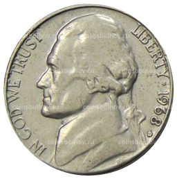 5 центов 1968 года S США