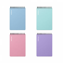Цена за 4 шт. Блокнот с пластиковой обложкой на спирали ErichKrause Pastel, А7, 80 листов, клетка_MIX-PACK