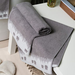 Полотенце махровое Love Life "Winter dream" 70х130 см, серый, 100% хл, 400 г/м²