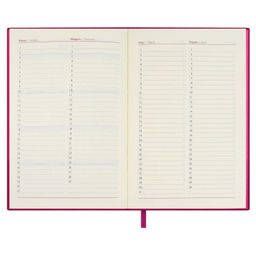 Ежедневник недатированный ESCALADA, #ИЛОН МАСК, А5, 160 л., арт. 67257/ 15 ВАЧЕТТО МАЛИНОВЫЙ