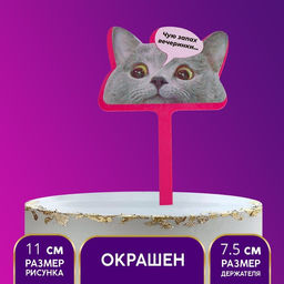 Топпер акрил Чую запах вечеринки
