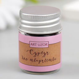 Цена за 2 шт. Сургуч в гранулах в баночке Восьмигранник кофейный 9 гр 4,5х3х3 см - Арт узор фото 3