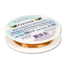 Zlatka / Gamma Проволока для бисера DG-3 d 0.3 мм 12 х 10 м  0.5 м