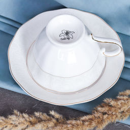 Чайный набор 12 предметов 250 мл на ножке / RS/12-FY21001 Gray /уп 8/ серая коробка - ГалеонТрейд фото 4