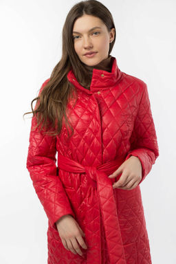 01-10539 Пальто женское демисезонное (пояс)