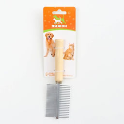 Расчёска Wood двухсторонняя с деревянной ручкой, 17 х 5,5 см - Пижон фото 4