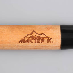 Лопата туристическая «Мастер К» штыковая, 51 см, черная, дерево