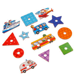 Настольная игра. Геоборд с доп. элементами Машинки 20х20 см - Лесная мастерская фото 7