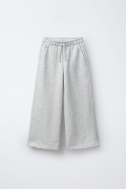 PANTAL?N FELPA WIDE LEG ESTRELLAS / Gris vigor? - Zara фото 2
