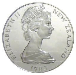 1 доллар 1983 года Новая Зеландия  50 лет чеканке монет Новой Зеландии