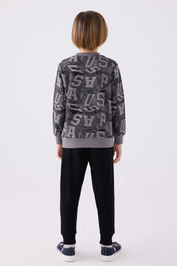 Темно-серый пижамный комплект для мальчика Неожиданная скидка в корзине - U.s. polo assn фото 4