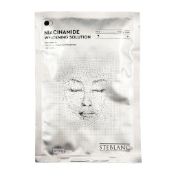 Тканевая крем-маска для лица омолаживающая с ниацинамидом Niacinamide Whitening Solution Creamy Mask Steblanc, Корея, 25 г Акция