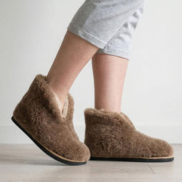 Тапочки-боты арт.2111310 КАМЕЛЬ