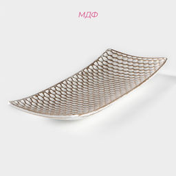 Блюдо для фруктов Доляна «Солдано», 34.5×13 см, белое