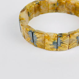 Браслет из Рутилового кварца с включением Титана 20 см - Радуга самоцветов фото 2