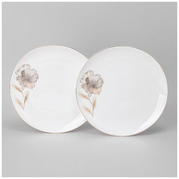 НАБОР ТАРЕЛОК ОБЕДЕННЫХ LEFARD INSPIRATION ЗОЛОТОЙ ЦВЕТОК 2 ШТ. 26 СМ