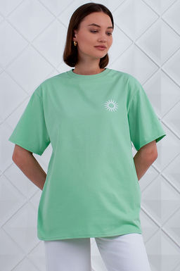 Арт. 3189 Футболка женская 42-48 (4 шт) Цвет:салатовый - Калинка фото 18