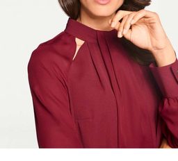 Блузка, бордовая - Patrizia dini фото 5