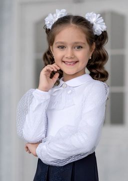 Далас, блузка трикотажная белый/122-60-54 - Alolika фото 4