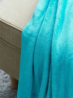 Покрывало-плед КОРАЛ-флис Морская волна 200*220 см. - Лен поволжья фото 2