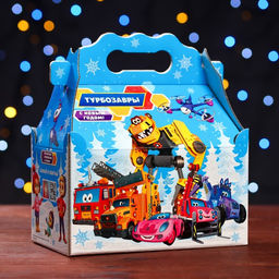Цена за 5 шт. Подарочная коробка Турбозавры, Ларец , 20 х 12 х 17 см