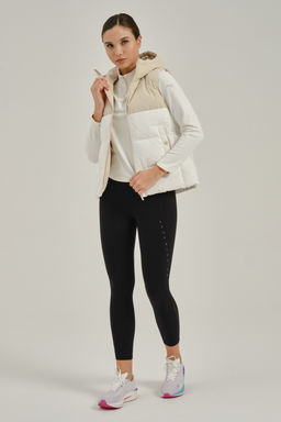 Жилет пуховый Бежевый/Белый