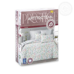 Постельное белье Гардения (сатин Престиж) Семейный/Пододеяльник (молния): 2 шт. - 215*145; Простыня: 1 шт. - 220*240; Наволочка (клапан, ушки): 2 шт. - 70*70; Наволочка (клапан): 2 шт. - 50*70 Престиж - Артпостель фото 3