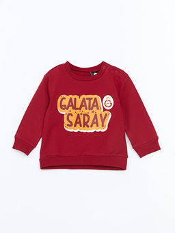 Bisiklet Yaka Galatasaray Bask?l? Erkek Bebek Sweatshirt ve E?ofman Alt 2li Tak?m - Waikiki фото 2