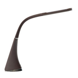 TLD-542 Brown/LED/300Lm/5000K/Dimmer Светильник настольный c часами, календарем, термометром, 5W. Сенсорный выключатель. Коричневый (стилизован под кожу). TM Uniel. - Volpe фото 11