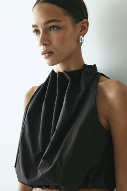 Top de popelina con cord?n de ajuste - H&m фото 4