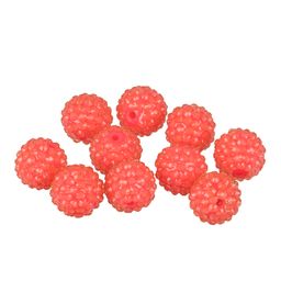 Бусина Zlatka пластик BWR-18 18 мм 10 шт №20 ярко-розовый